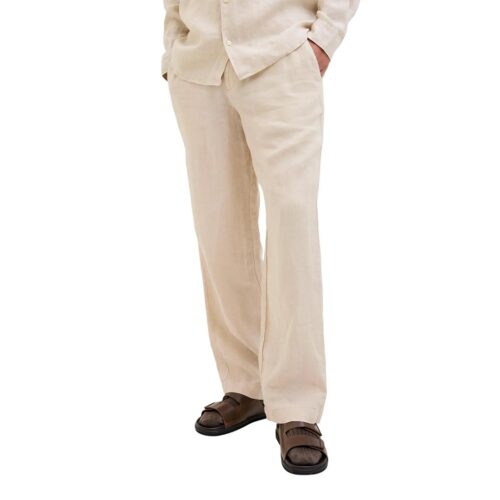 JACK&JONES JPSTKARL LAWRENCE LINEN CHINO 12253120.SILVER