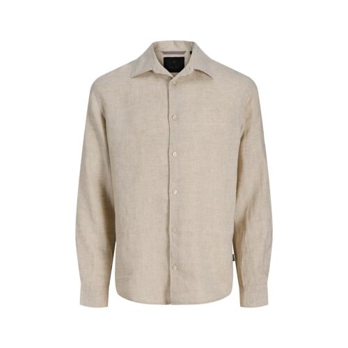 JACK&JONES JPRBLALAWRENCE LINEN LS SHIRT 12293563.SILVER