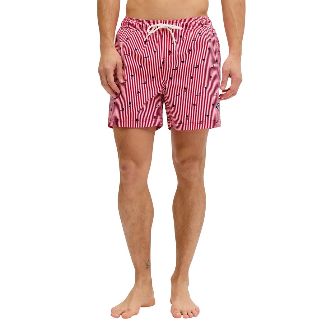 JACK&JONES JPSTMAUI BREEZE MINI STRIPE SWIM SRT 12291425.RED