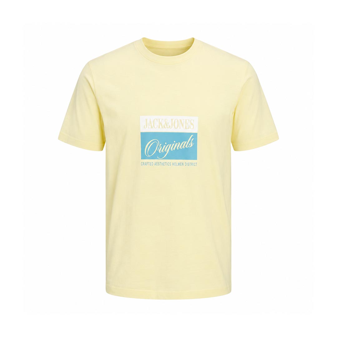 JAC&JONES JORHYERES FRONT SS CREW NECK JNR 12302717.YELLOW