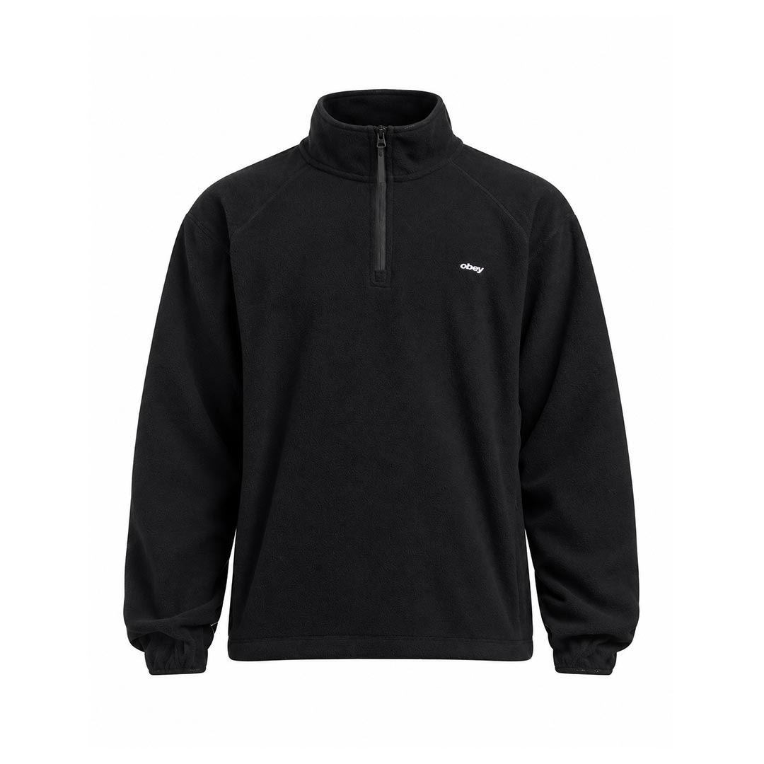 OBEY VETTA POLAR FLEECE PULLOVER FLEECE 111620099.BLK