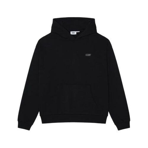 OBEY TREBLE EXTRA HEAVY HOOD FLEECE 111610072.BLK