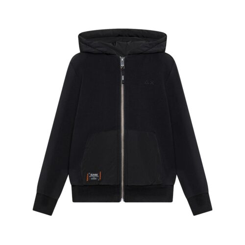 SUN68 BOY'S SWEATSHIRT NYLON DETAIL L/S F46333.11
