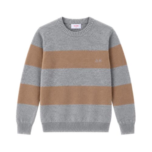 SUN68 BOY'S SWEATER COLOR BLOCK WARM WOOL L/S K46371.76