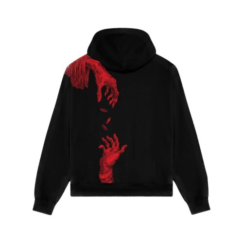 DOLLY NOIRE CORRUPTION ZIP HOODIE BLACK SW1302.GZ.01