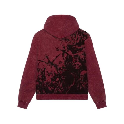 DOLLY NOIRE HEAVEN FALLS HOODIE ACID REDSW1300.GQ.03