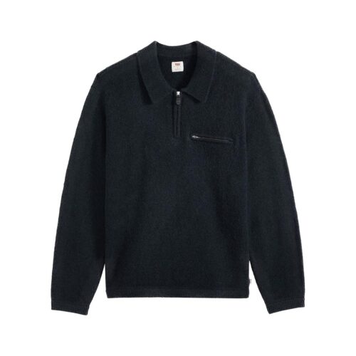 LEVI S RED BOULDER COLLARED HALF ZIP 007W2-0000