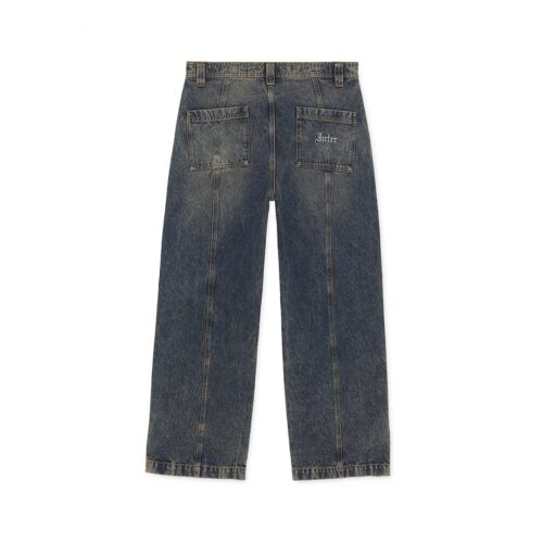 IUTER GRID ZIPPED DENIM PANTS 26WIDP70.YLW