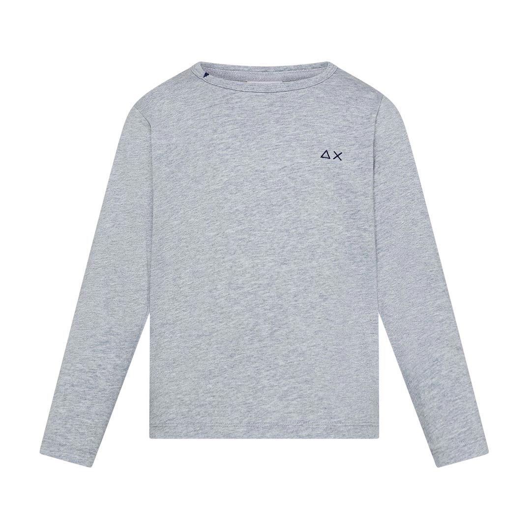 SUN68 BOY'S T-SHIRT SOLID L/S T46305.06