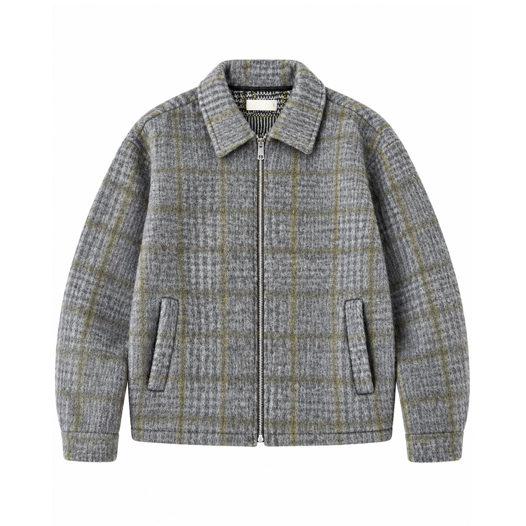 SHOE ALLOVER JACQUARD WOOL JACKET A26JUNO64-P.CHECK