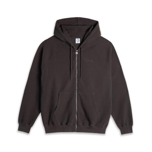 POLAR SKATE CO. WAFFLE ZIP HOODIE WZHHOODIE-DB