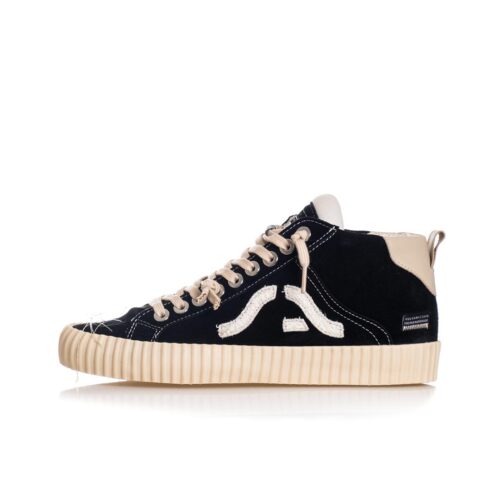 SPRINGA WAVY ALTA SUEDE CON RICAMI SPWH2SUTEXA1.NERO