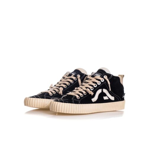 SPRINGA WAVY ALTA SUEDE CON RICAMI SPWH2SUTEXA1.NERO