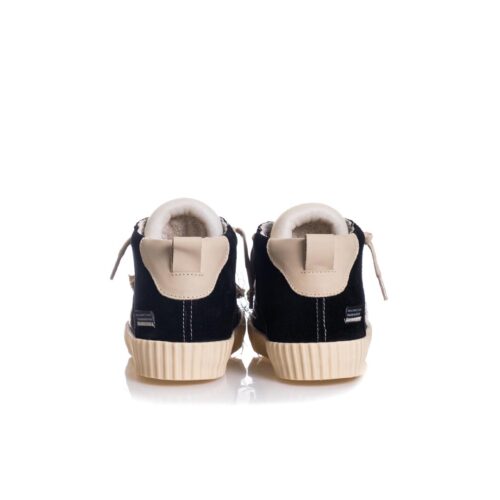 SPRINGA WAVY ALTA SUEDE CON RICAMI SPWH2SUTEXA1.NERO