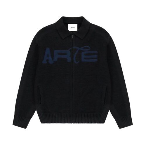 ARTE STENCIL ZIP CARDIGAN 021K.1
