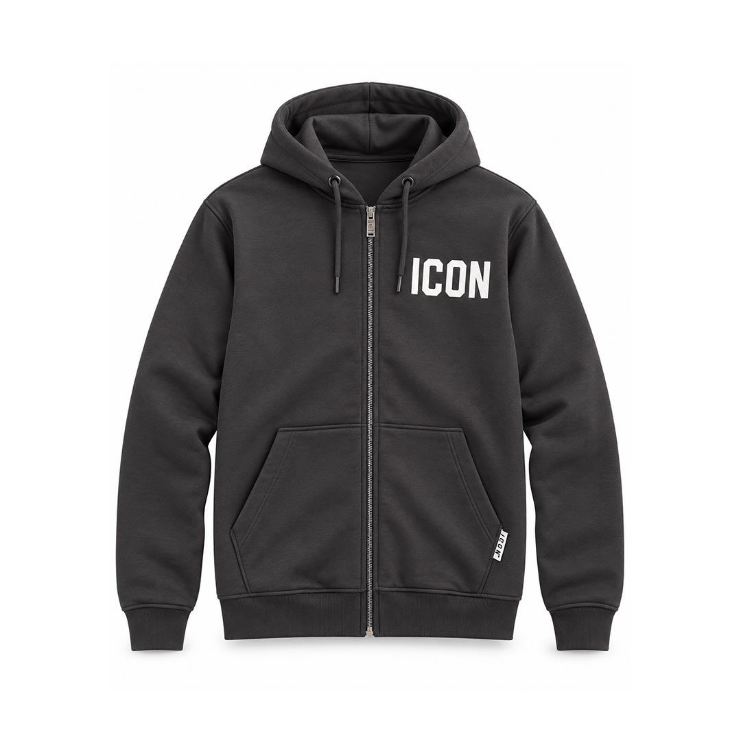 ICON FELPA CON CAPPUCCIO IBSW001405.PIOMBO