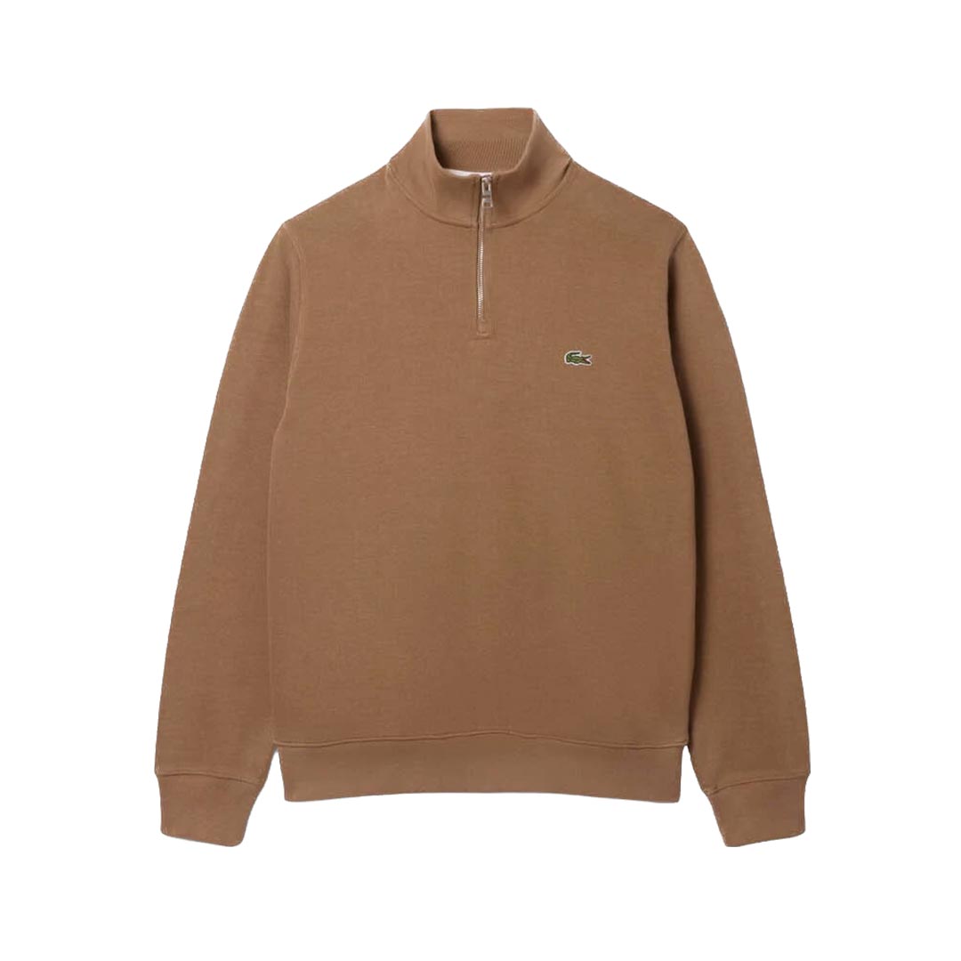LACOSTE FELPA CON COLLO ALTO E ZIP IN TESSUTO FELPATO SH8866.00.SIX